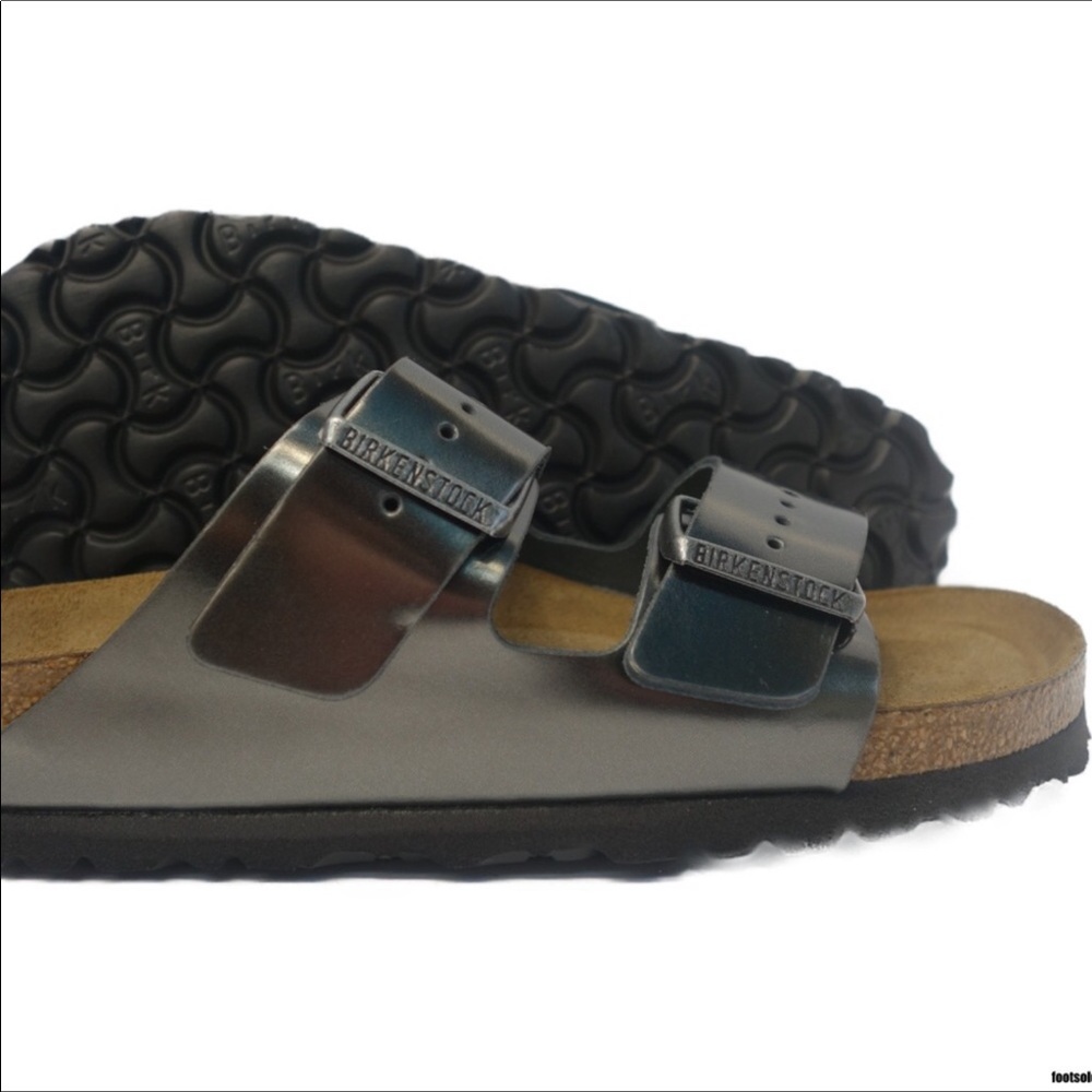 BIRKENSTOCK💯Auth.MetallicAnthrac.Black,6